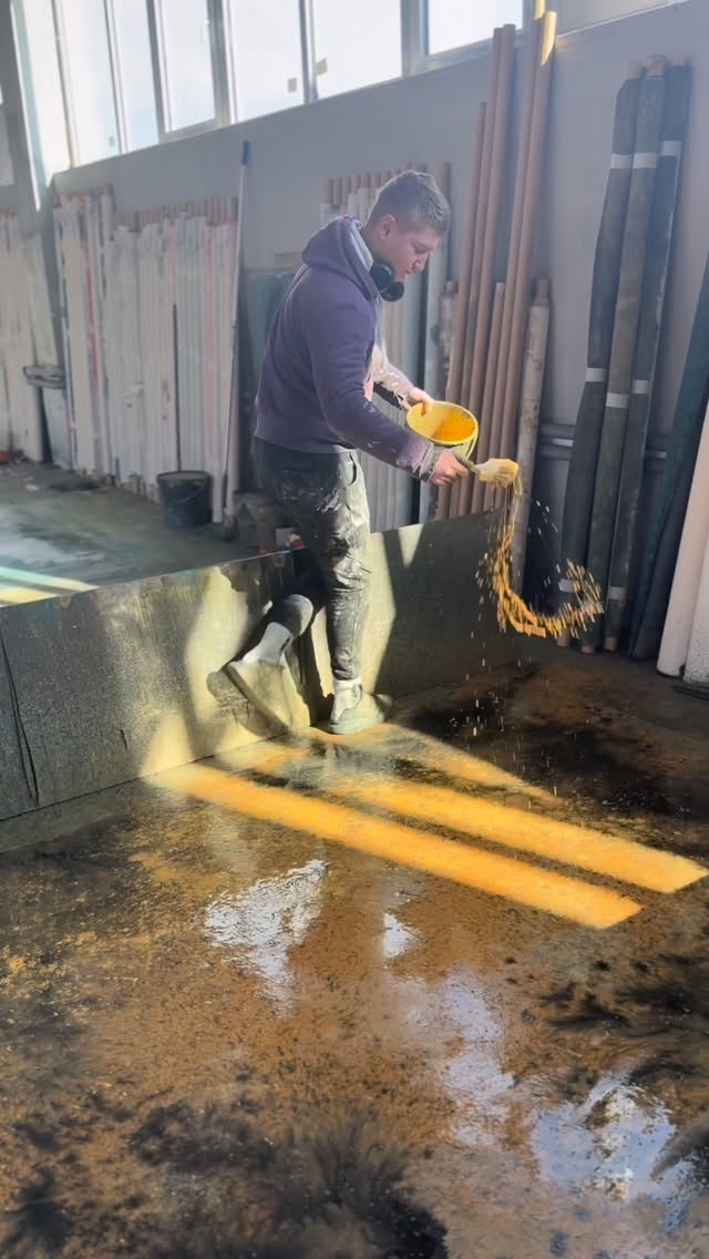 Before the final image, there's water on the floor.