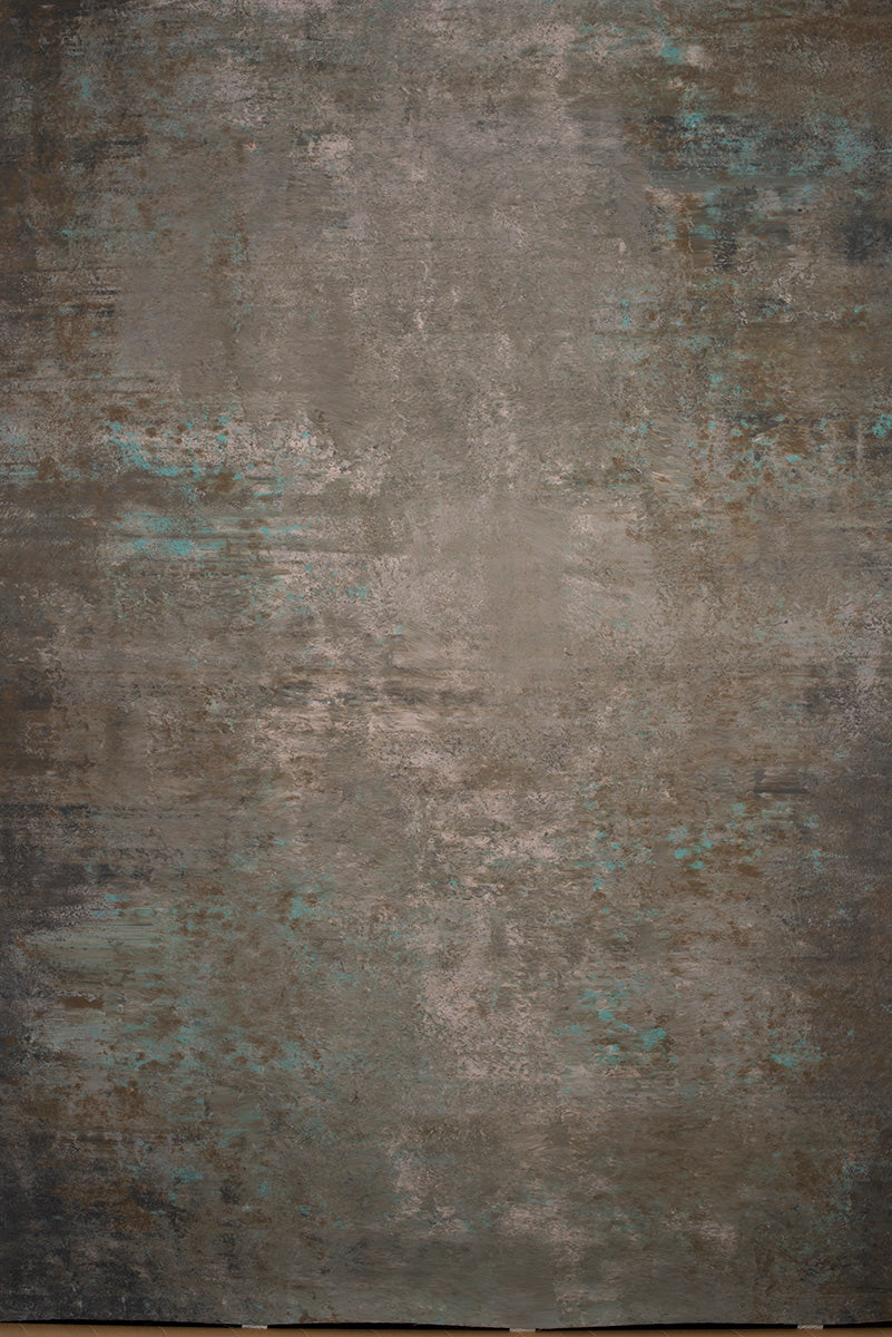 10259 Warm Grey Turquoise Mid Text Large