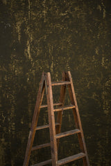 10721 Olive Green Distressed Text M