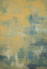 Ochre Blue Backdrop Strong Text L 11346