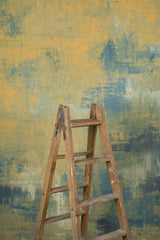 Ochre Blue Backdrop Strong Text L 11346