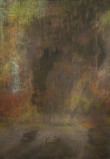 1462 Grey Green Strong Text XXL Size Hand Painted Backdrops