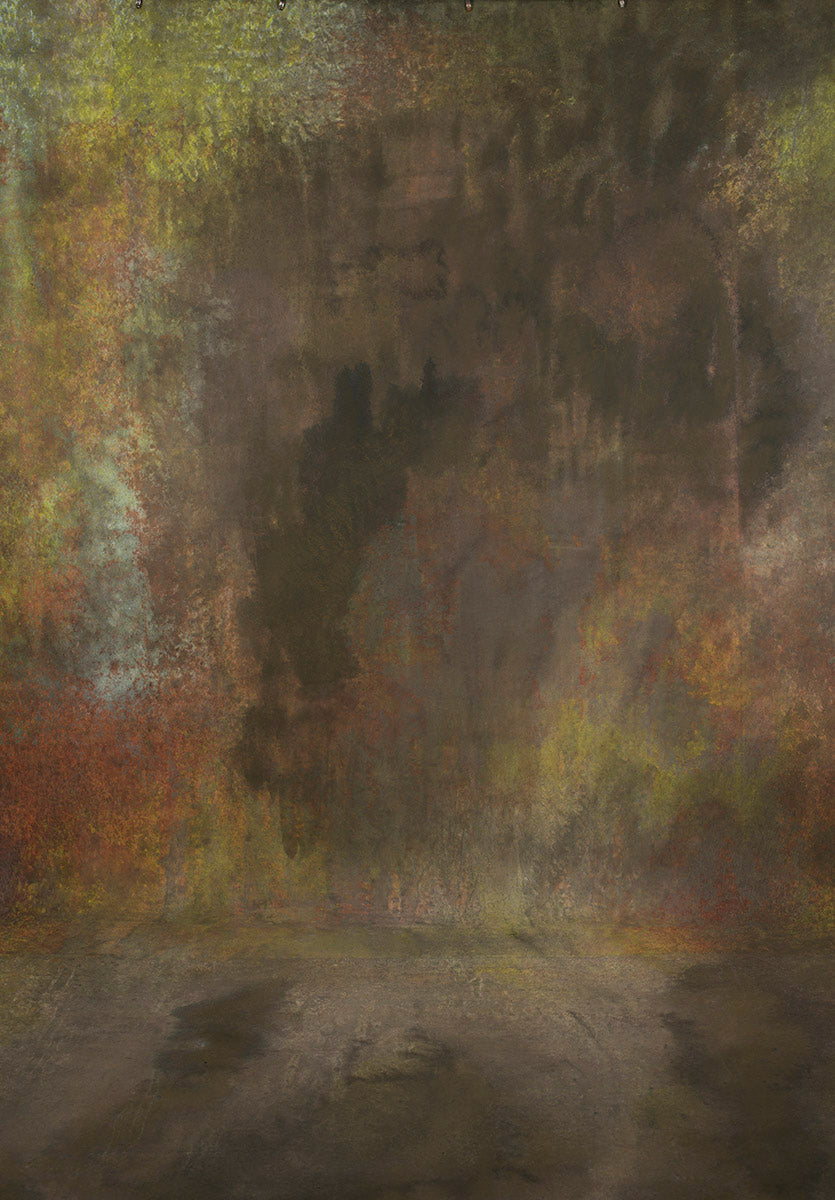 1462 Grey Green Strong Text XXL Size Hand Painted Backdrops