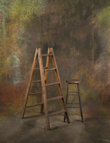 1462 Grey Green Strong Text XXL Size Hand Painted Backdrops