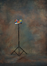 1464 Blue Brown Mid Text XL Size Hand Painted Backdrops