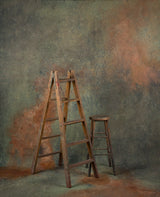1465 Green Brown Strong Text XL Size Hand Painted Backdrops