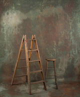 1468 Green Brown Strong Text XL Size Hand Painted Backdrops