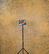 1480 Ochre Mid Text L+ Size Hand Painted Backdrops