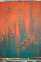 Orange Blue Hand Painted Strong Text Large Size 15351