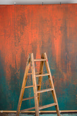 Orange Blue Hand Painted Strong Text Large Size 15351