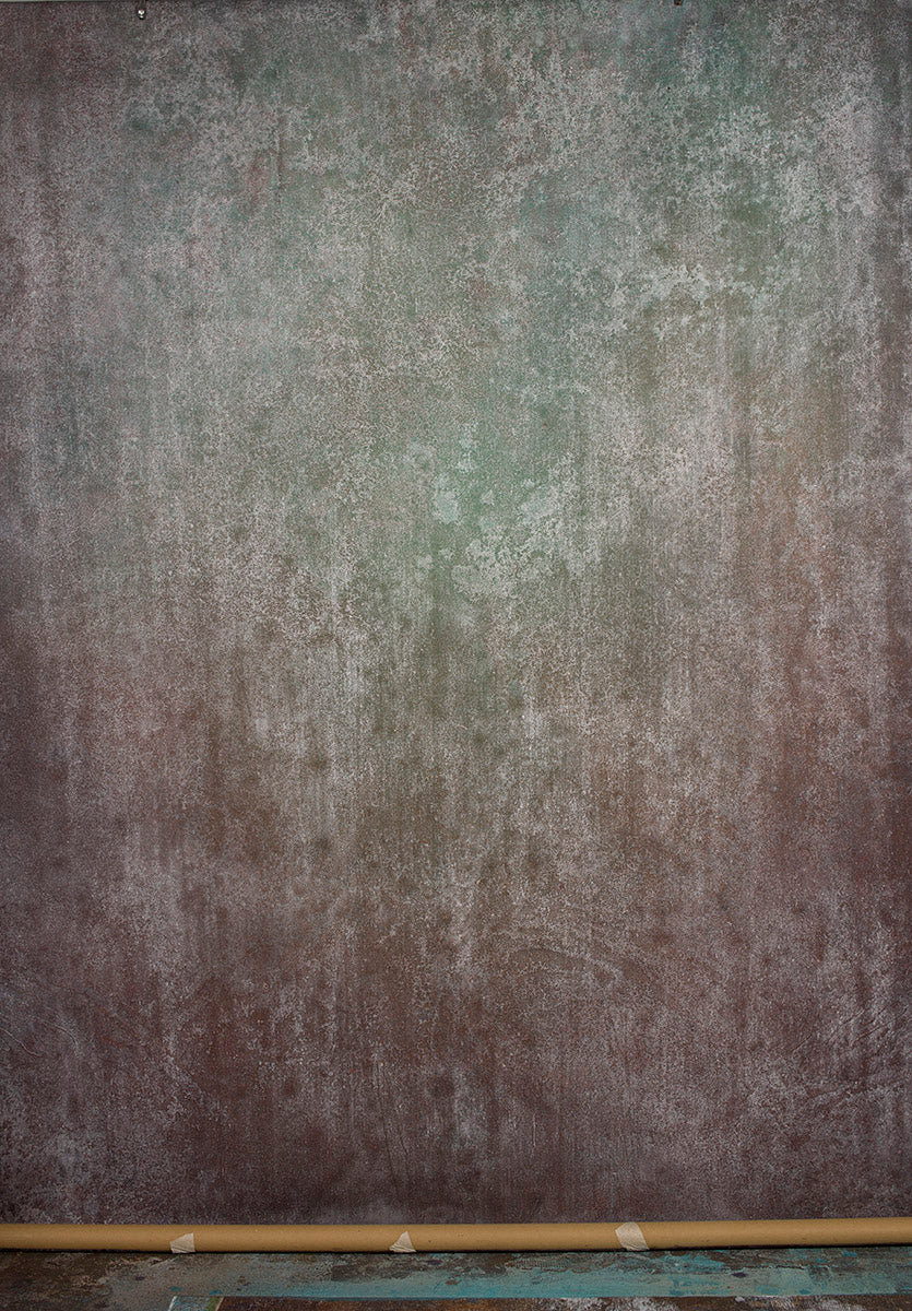 Brown Green Hand Painted Backdrop Strong Text Large Size 15356