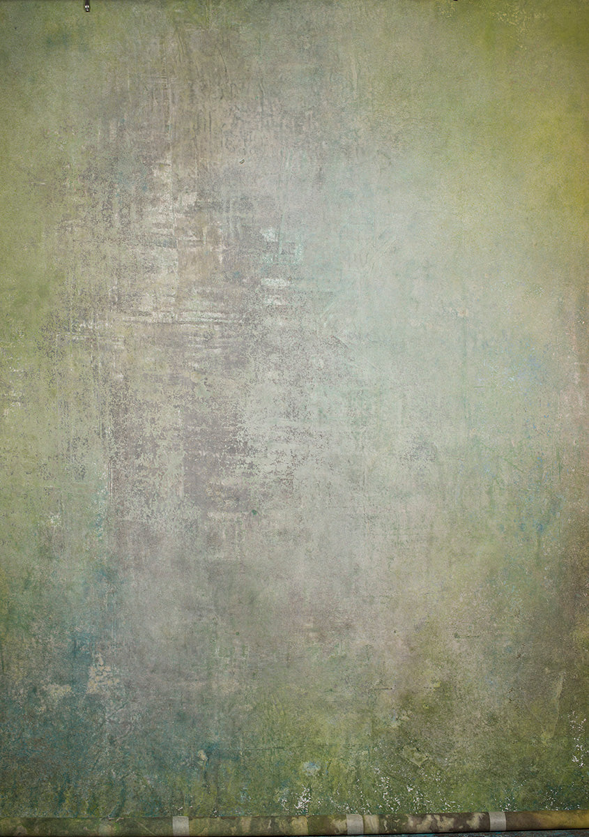 Green Grey Hand Painted Backdrop Strong Text Large Size 15357