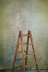 Green Grey Hand Painted Backdrop Strong Text Large Size 15357