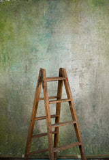 Green Grey Blue Hand Painted Backdrop Strong Text Large Size 15358