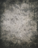 Hand Painted Backdrop Green Grey Strong Text Large Size 15364