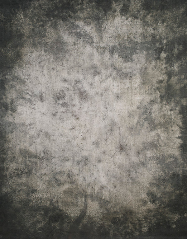 Hand Painted Backdrop Green Grey Strong Text Large Size 15364