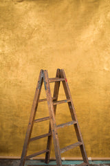Gold Hand Painted Backdrop Mid Text Large Size 15369