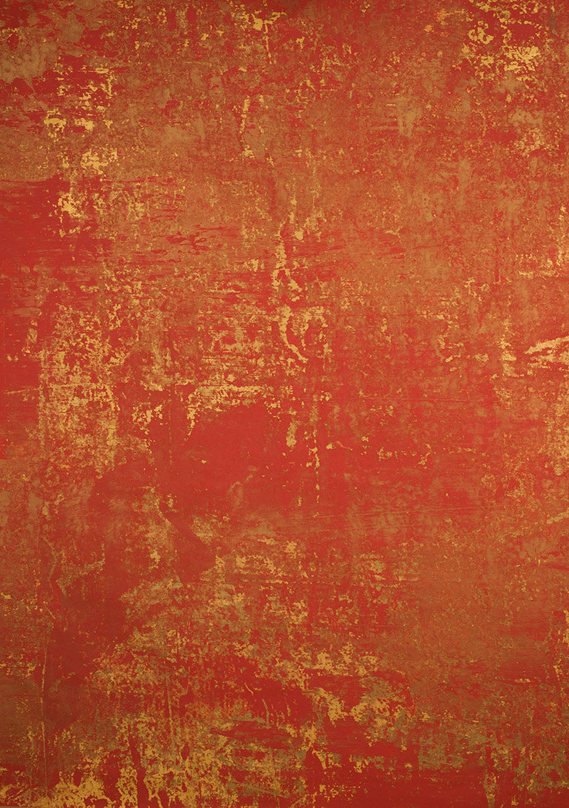 Red Gold Hand Painted Backdrops Strong Text Large Size 15374