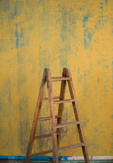 Ochre Blue Hand Painted Strong Text Large Size 15382