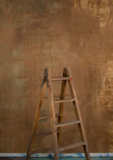 Brown Green Hand Painted Backdrop Mid Text Large Size 15387