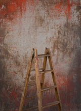 15648 Red Grey Strong Text Mid Size Hand Painted Backdrops