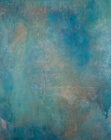 15671 Blue Green Mid Text Mid Size Hand Painted Backdrops