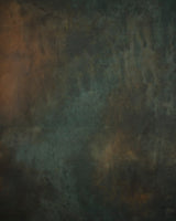 15673 Green Brown Strong Text Mid Size Hand Painted Backdrops
