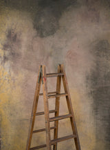 15674 Rose Ochre Grey Strong Text Mid Size Hand Painted Backdrops
