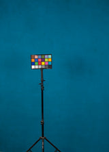 15679 Blue Low Text Mid Size Hand Painted Backdrops