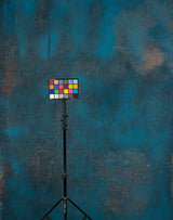 15682 Blue Strong Text Mid Size Hand Painted Backdrops