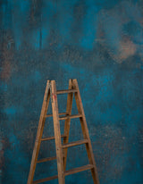 15682 Blue Strong Text Mid Size Hand Painted Backdrops