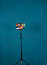 15683 Blue Low Text Mid Size Hand Painted Backdrops