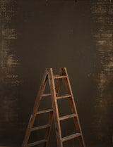 9788 Olive Green Distressed Text M