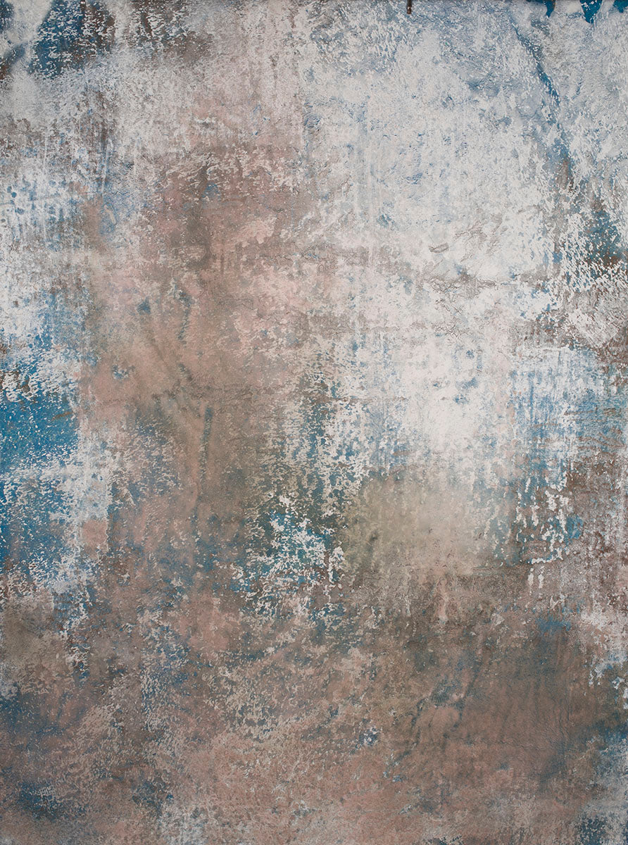 Beige Blue Hand Painted Backdrop Strong Text M Size 15469