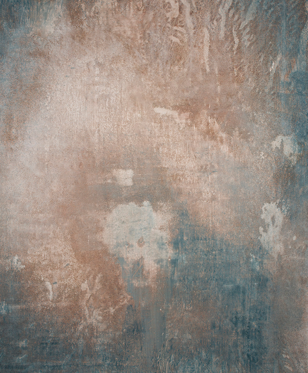 Beige Blue Hand Painted Backdrop Strong Text L Size 15549
