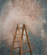 Beige Blue Hand Painted Backdrop Strong Text L Size 15549