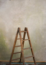 Beige Green Backdrop Hand Painted Mid Text M Size 15418