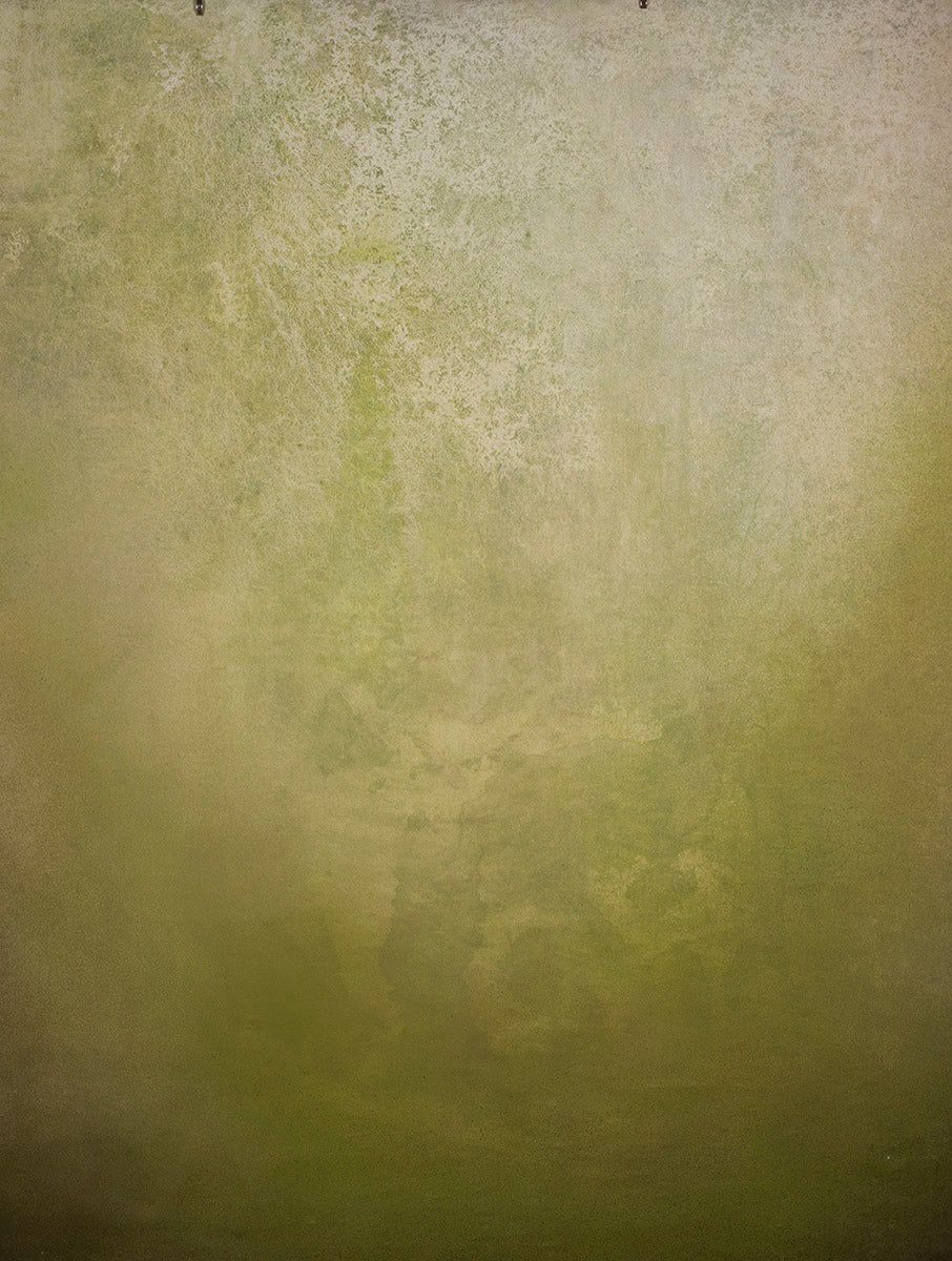 Beige Green Hand Painted Backdrop Mid Text M Size 15429