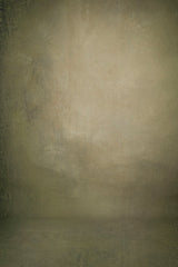 Beige Green Hand Painted Backdrop Strong Text XXL Size 1361