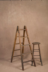 Beige Hand Painted Backdrop Mid Text XL Size 1383