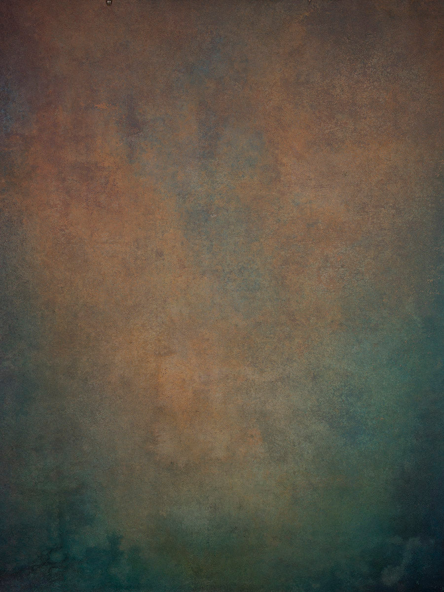 Blue Brown  Hand Painted Backdrop Mid  Text M Size 15428