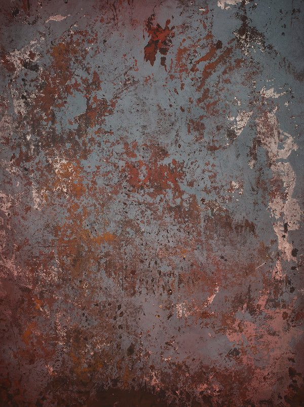 Blue Brown Hand Painted Backdrop Strong Text M Size 15420