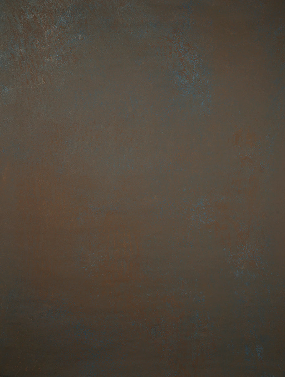 Blue Brown Hand Painted Backdrop Mid Text M Size 15560
