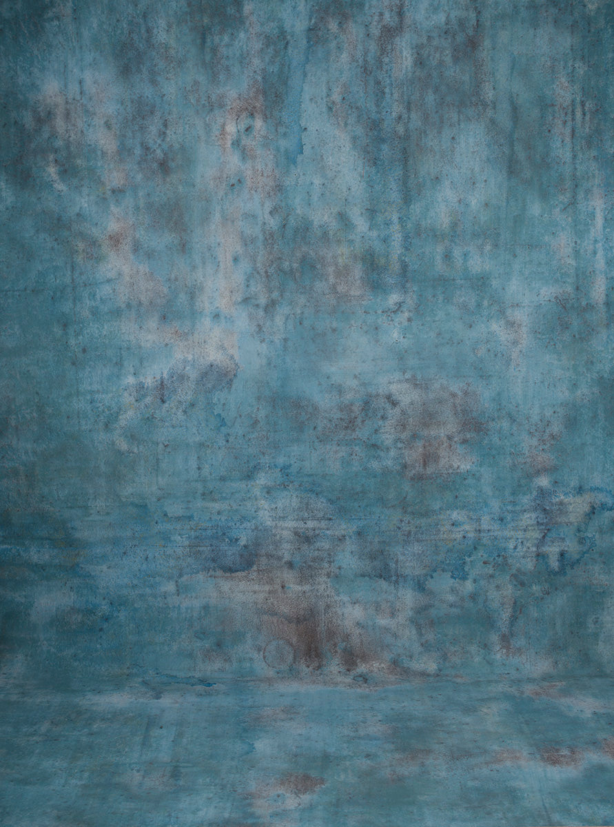 Blue Hand Painted Backdrop Strong Text XL Size 1436