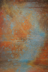 Blue Orange Hand Painted Backdrop Strong Text XL Size 1380