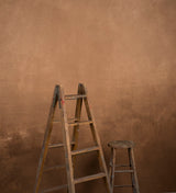 Brown Beige Hand Painted Backdrop Mid Text L+ Size 1400