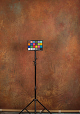 Brown Blue Hand Painted Backdrop Mid Text M Size 15414