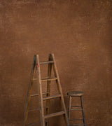 Brown Hand Painted Backdrop Mid Text L+ Size 1402