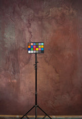 Brown Purple Hand Painted Backdrop Mid Text M Size 15417