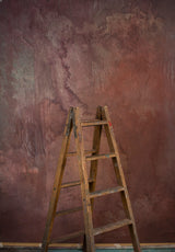 Brown Purple Hand Painted Backdrop Mid Text M Size 15417